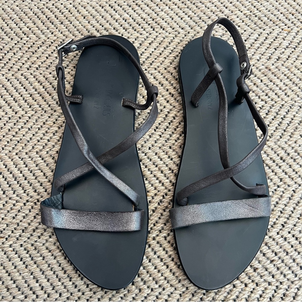 K Jacques Saint Tropez Leather Sandal